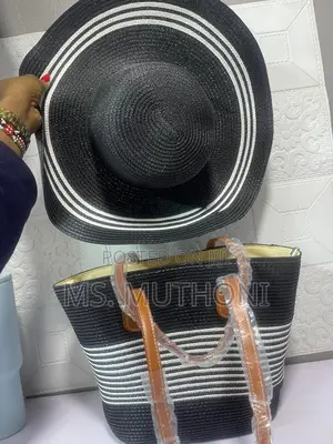 Vintage Woven Bags With Hat