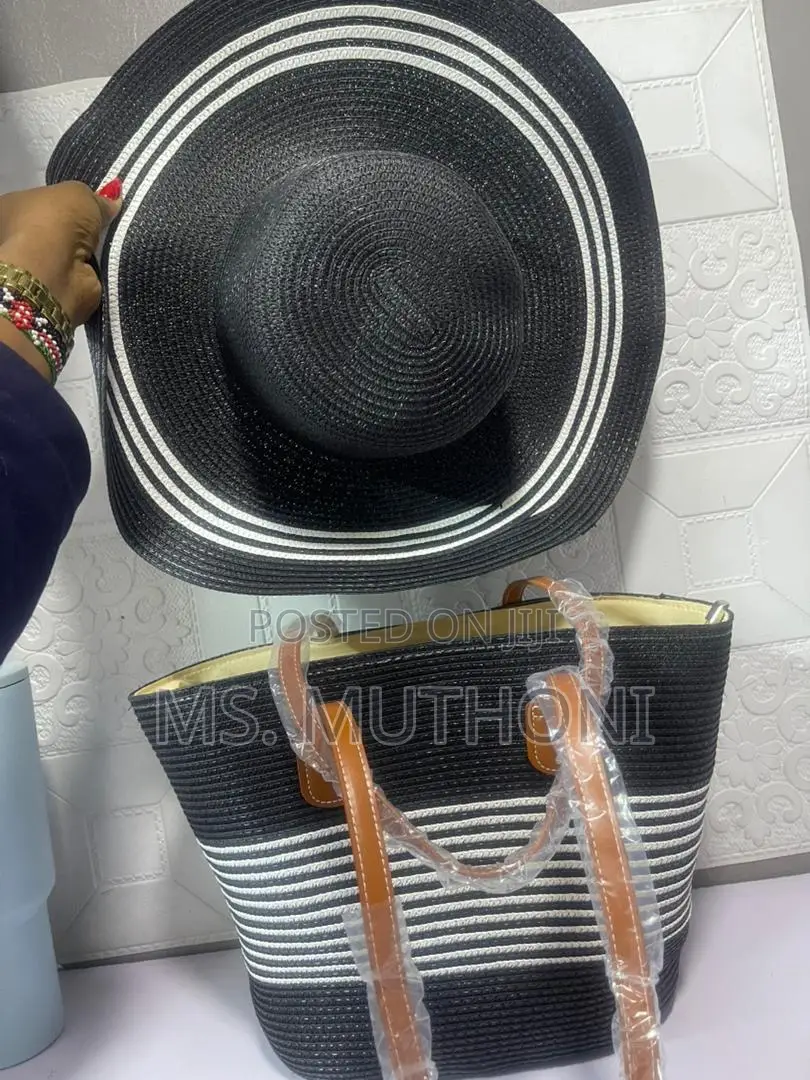 Vintage Woven Bags With Hat