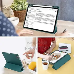 Smart Flip Case for Xiaomi Mi Pad 6 With Pen Holder-Green