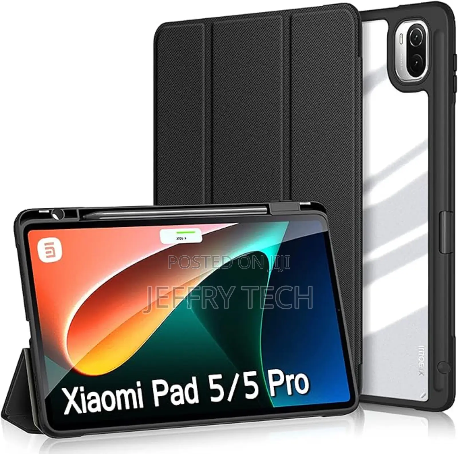 Xiaomi Pad 5/ 5 Pro Smart Trifold Stand Cover, PU Leather
