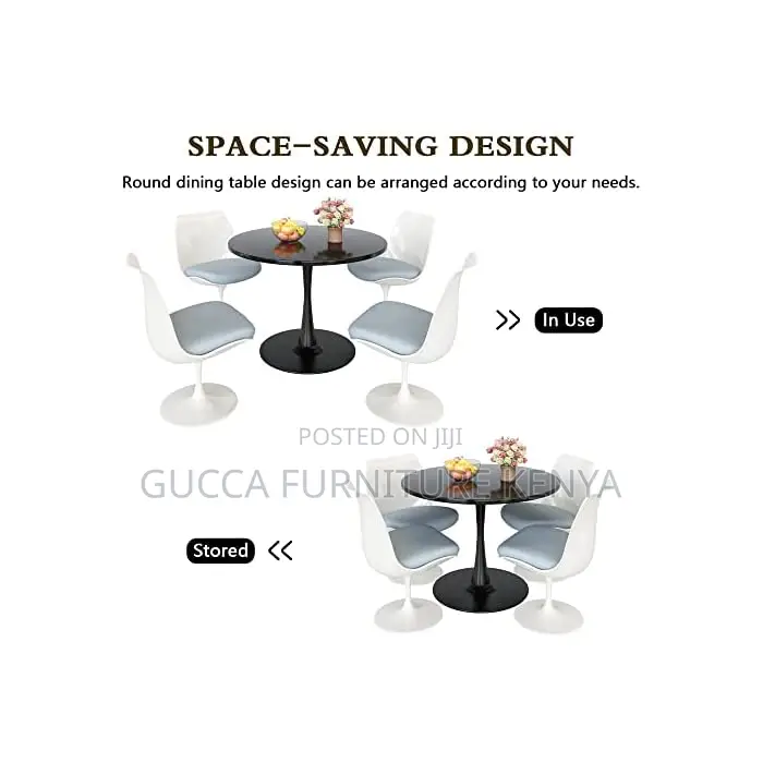 Dining Tables: Pedestal Modern Round Dining Table