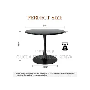 Dining Tables: Pedestal Modern Round Dining Table