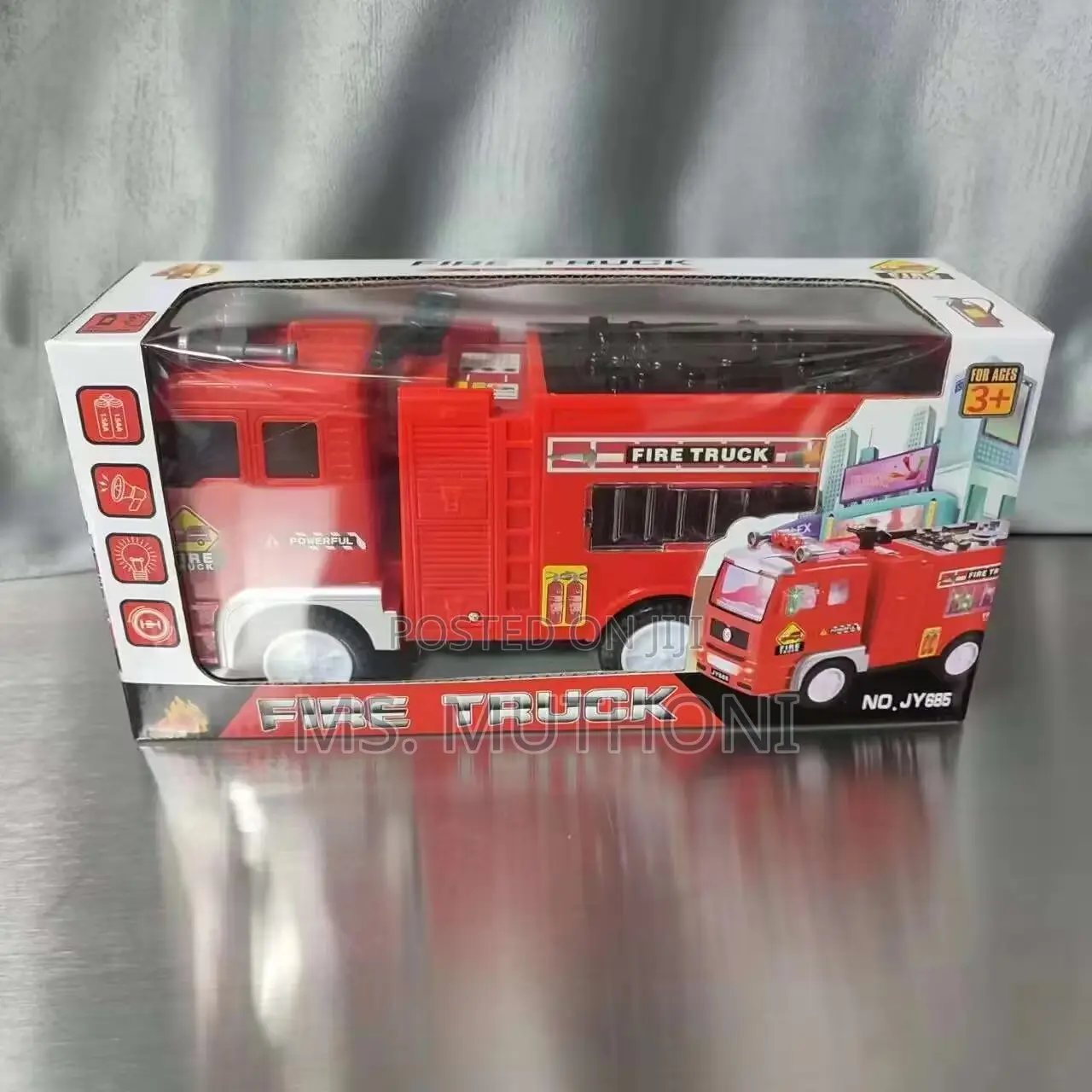 Flashing Lights Fire Truck Toy for Children