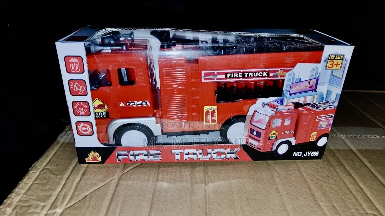 Flashing Lights Fire Truck Toy for Children