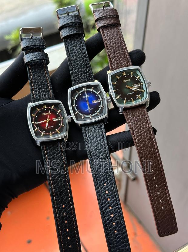 Seiko Leather Automatic Watch - thumbnail 4