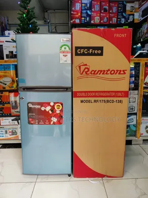 *Ramtons Fridge Double Fridge 128litres Rf175 _Silver