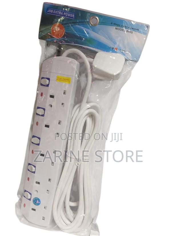 JSB Extra Power Extension 5 Ways 5 Metres Corded - main view