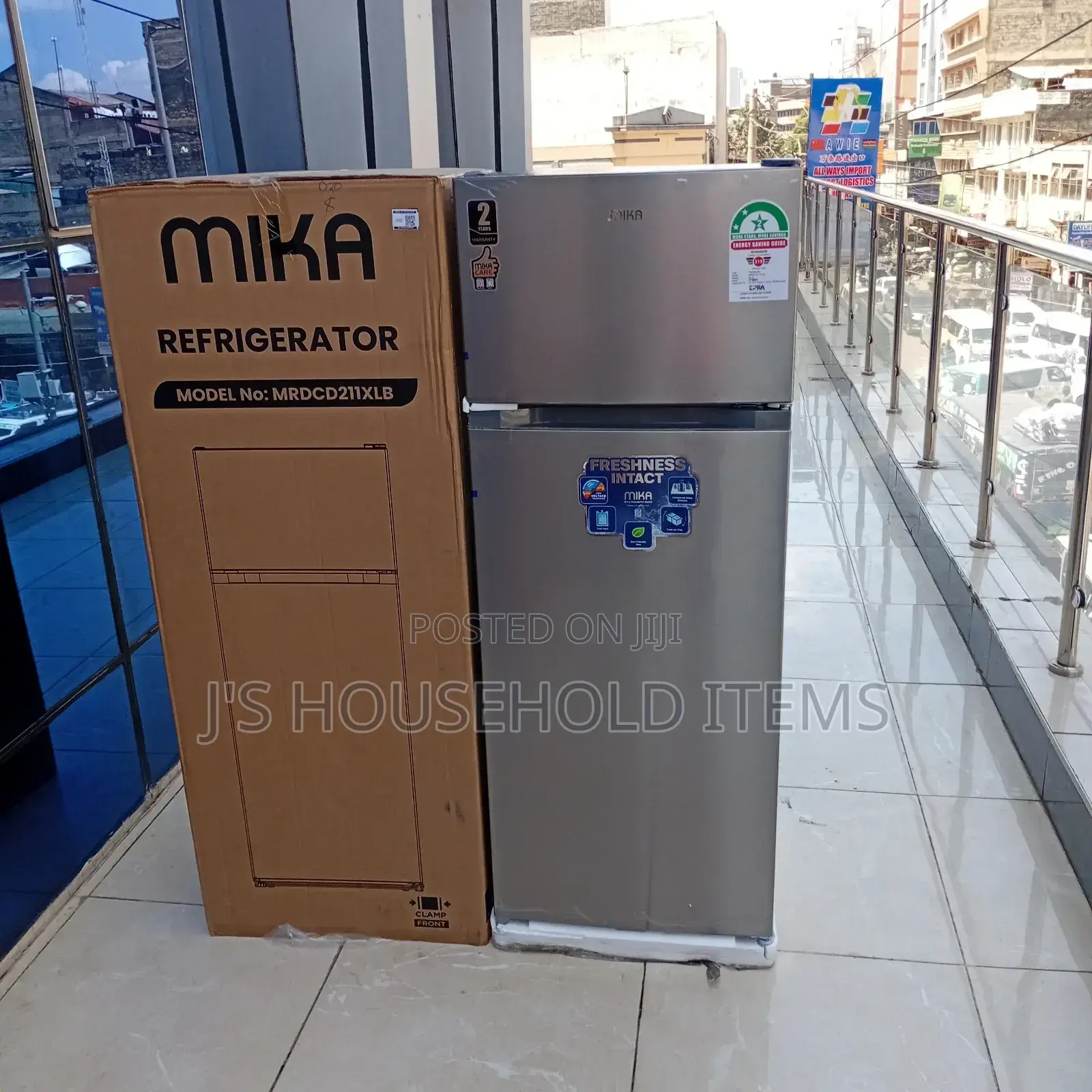 211L Mika Double Door Fridge