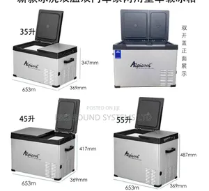 Double Door Car Fridge 35 Liters, 45 Litters, 55 Liters