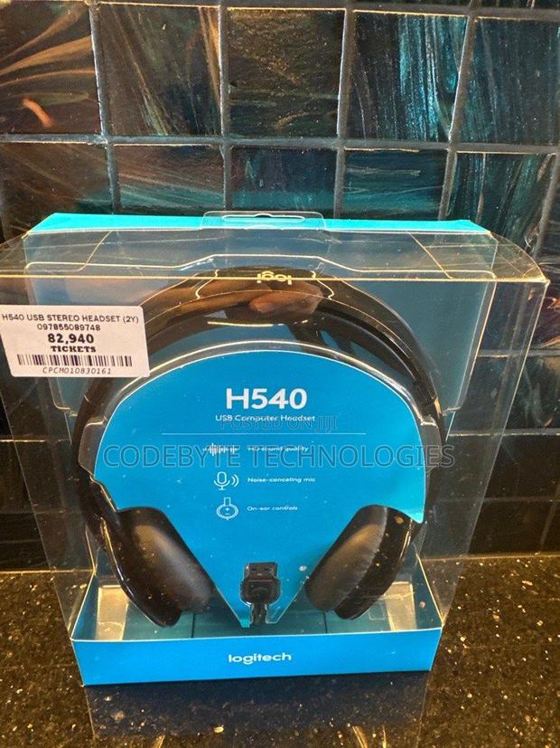 Logitech H540 USB Computer Headset Wired Head-Band Office - thumbnail 2