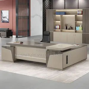 Office Desk: 1.8 Meter L-Shaped Executive Office Desk