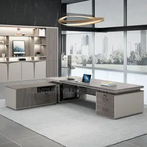 Office Desk: 1.8 Meter L-Shaped Executive Office Desk