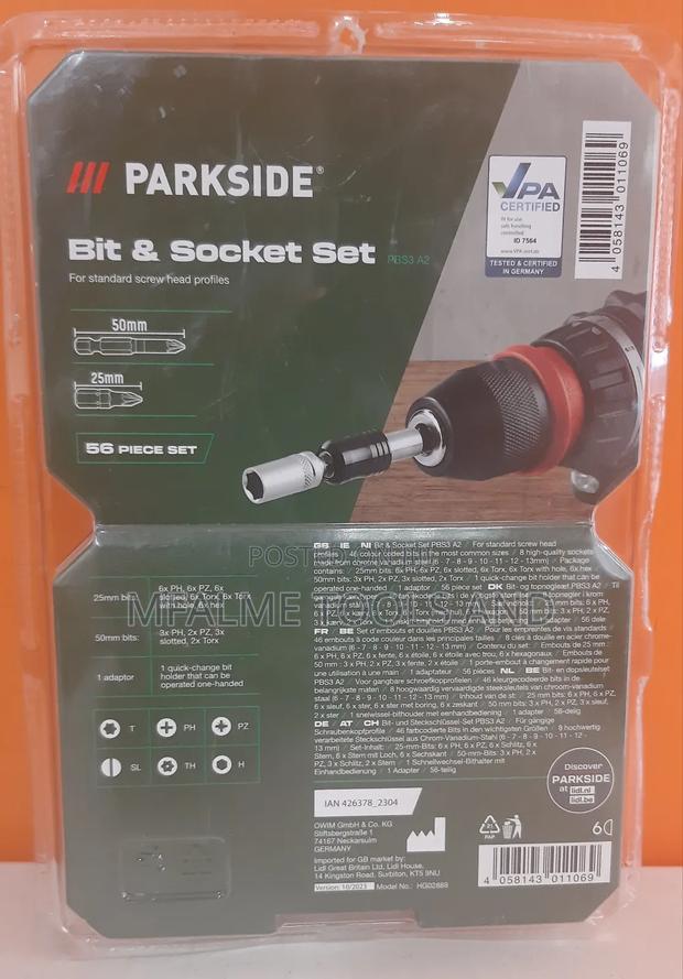 Bit Socket Set, Brand New Genuine Parkside Ex-Uk - thumbnail 2
