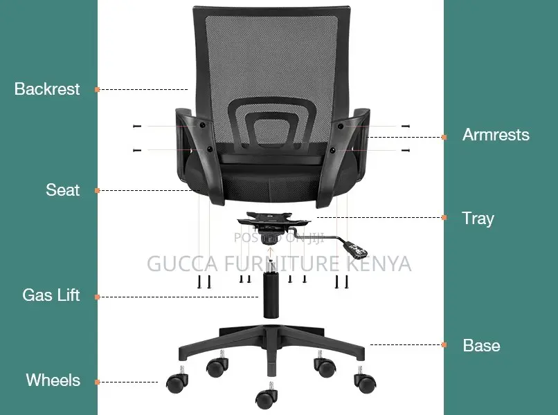 Office Chairs: Ergonomic Clerical Mesh Executive Chair