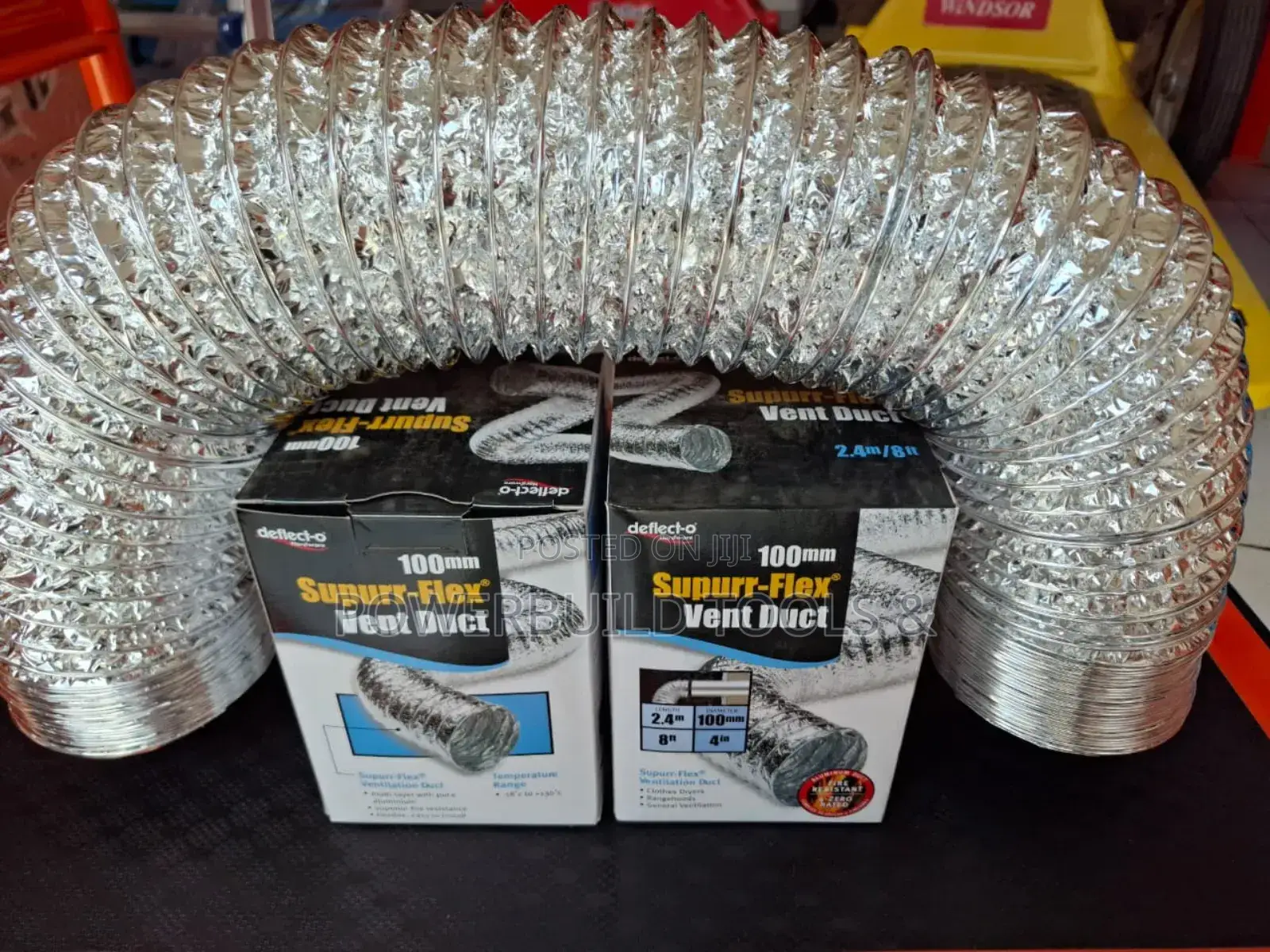 100mm Super Flex Vent Duct 2.4mtrs