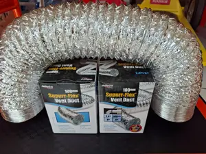 100mm Super Flex Vent Duct 2.4mtrs