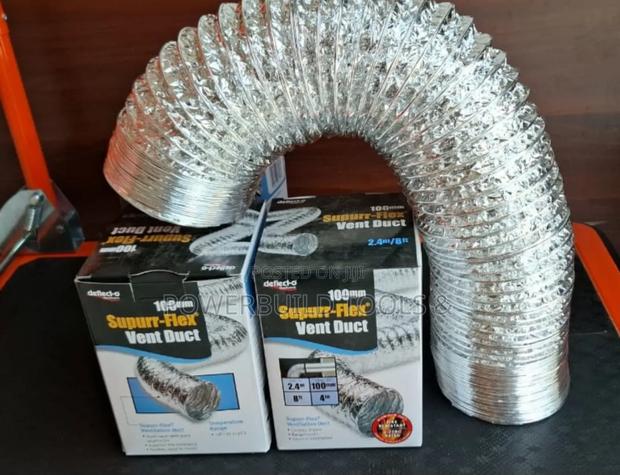 Aluminium Flexible Duct 100mm by 2.4metrs