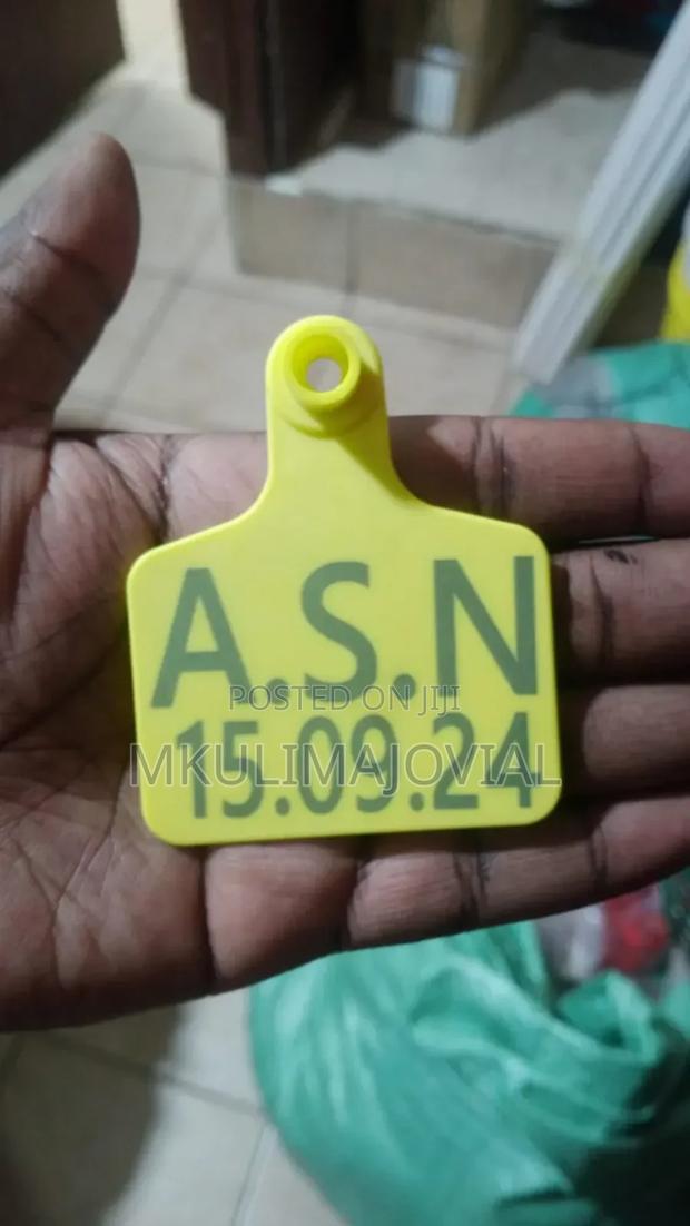 Custom Engraving on Cattle and Goat Ear Tags