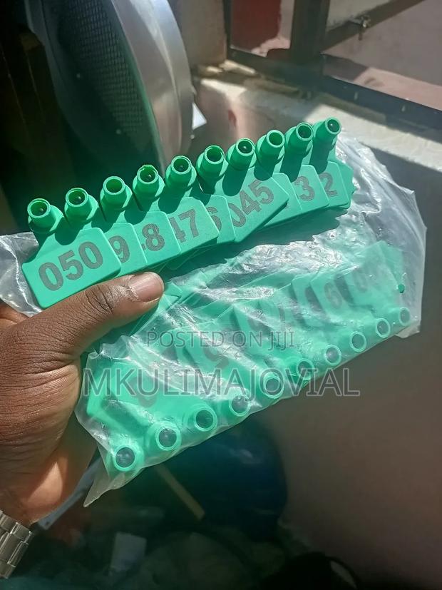Green Goats Numbered (1-100) Ear Tags - main view