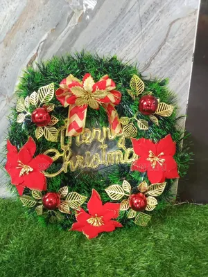 Christmas Door And Stares Garland
