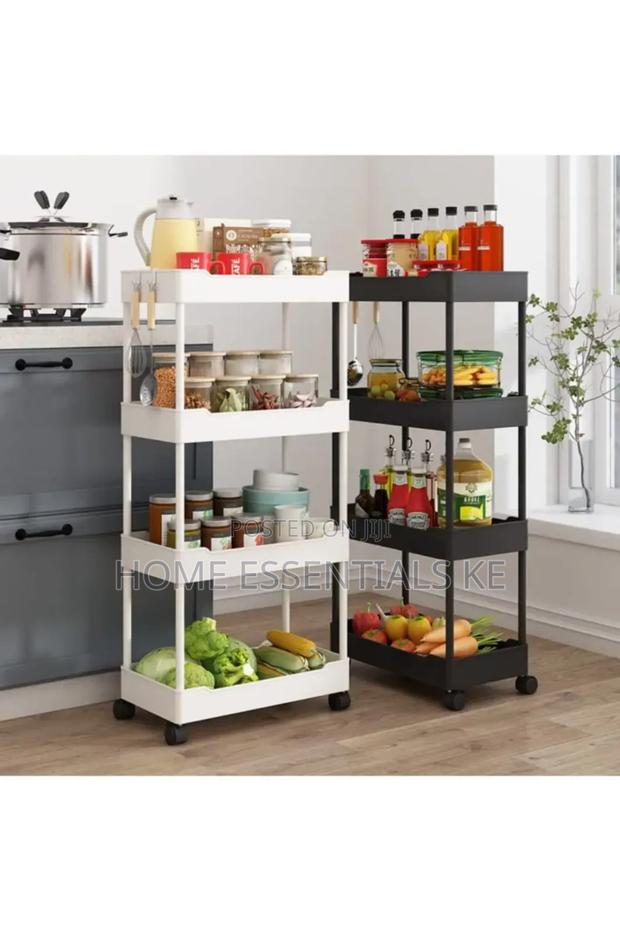 Multifunctional 4 Layer Trolley Rack 35x21x87cm