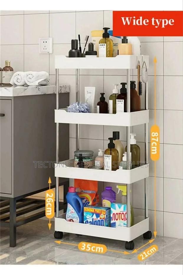 Multifunctional 4 Layer Trolley Rack 35x21x87cm - thumbnail 4