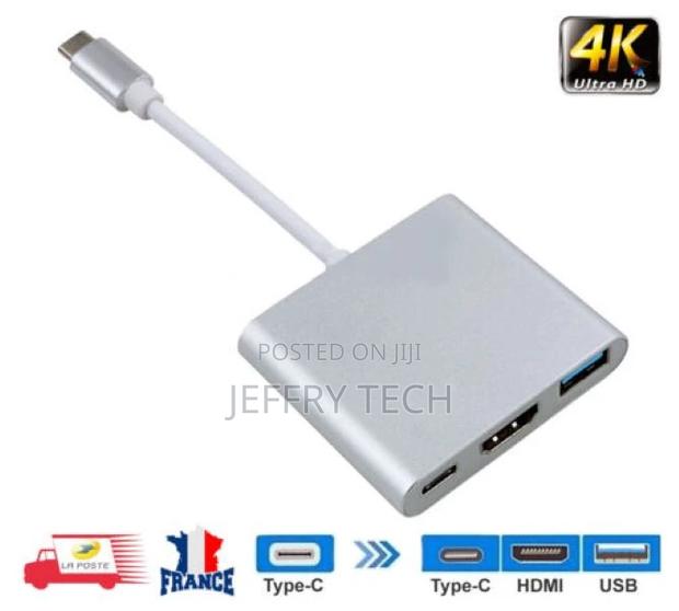 Type C to HDMI USB 3.0 USB-C Cable Adapter 3"" 1 HUB Macbook - main view