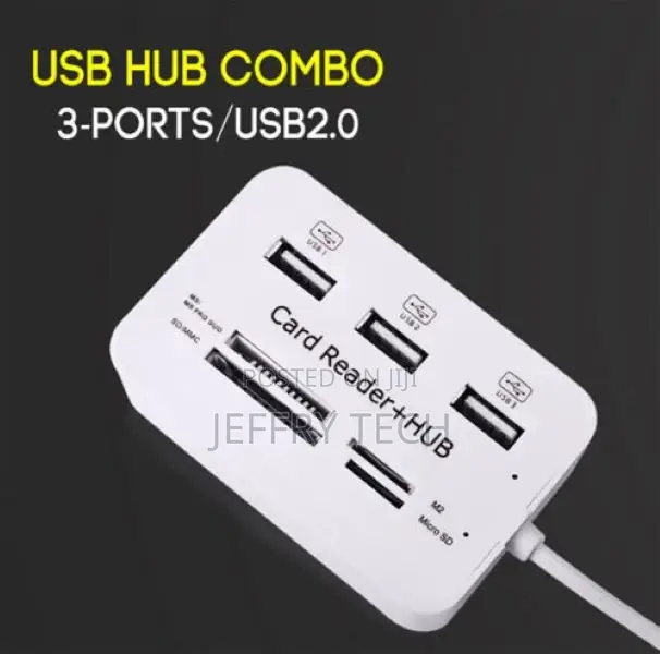 3 Pro Duo High Speed SD/MMC/M2/MS USB Hub Combo 2.0 Ports, M
