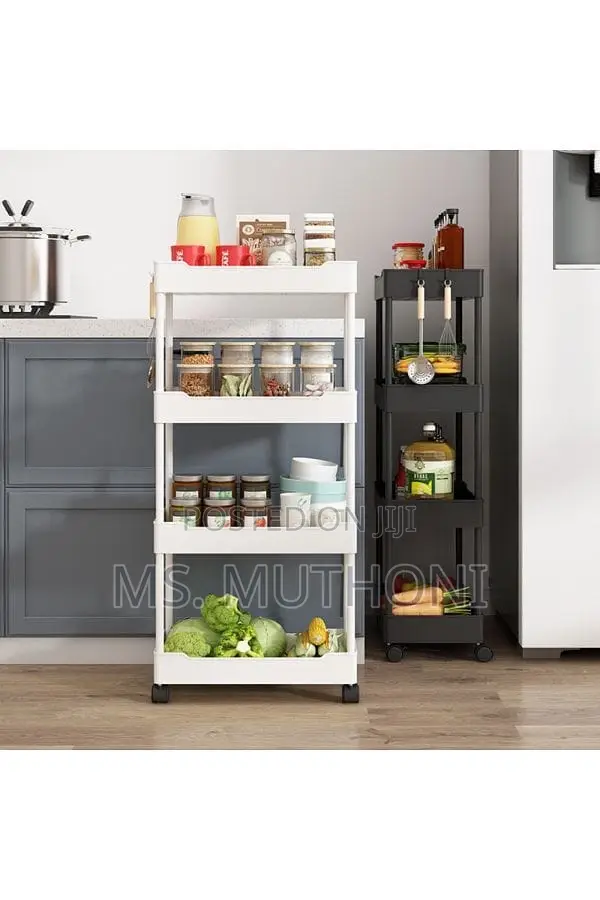 Multifunctional 4 Layer Trolley Rack