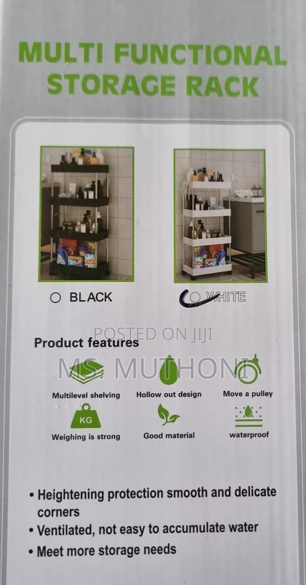Multifunctional 4 Layer Trolley Rack - thumbnail 4