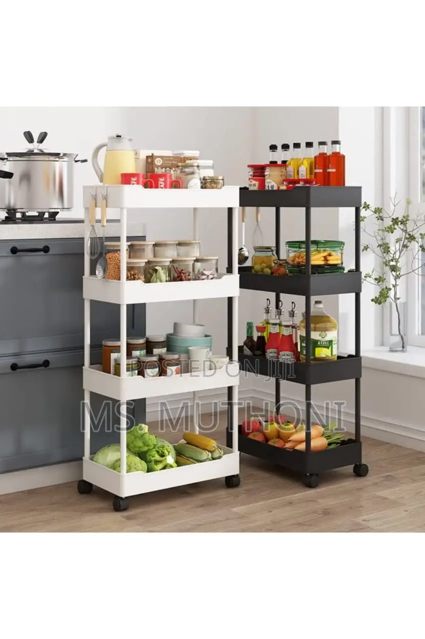 Multifunctional 4 Layer Trolley Rack