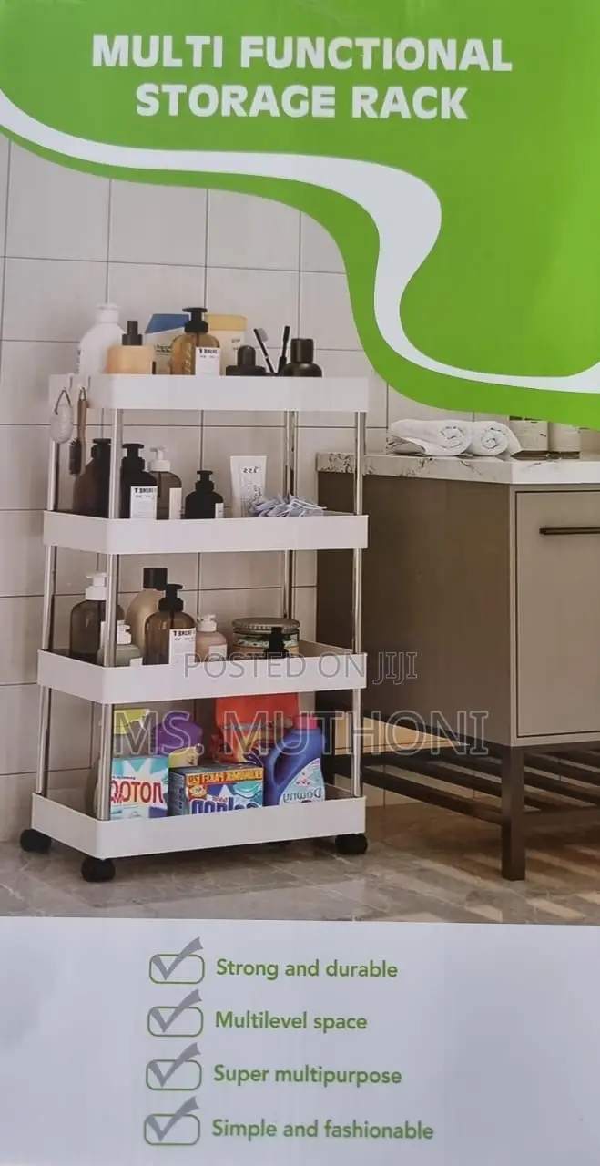 Multifunctional 4 Layer Trolley Rack