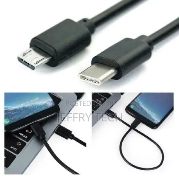 Type C to Micro USB Male Sync OTG Charge Data Transfer Cabl