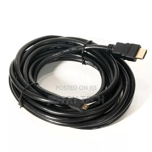 15ft (5m) Micro-Hdmi 30AWG (Type D) to Standard HDMI (Typ