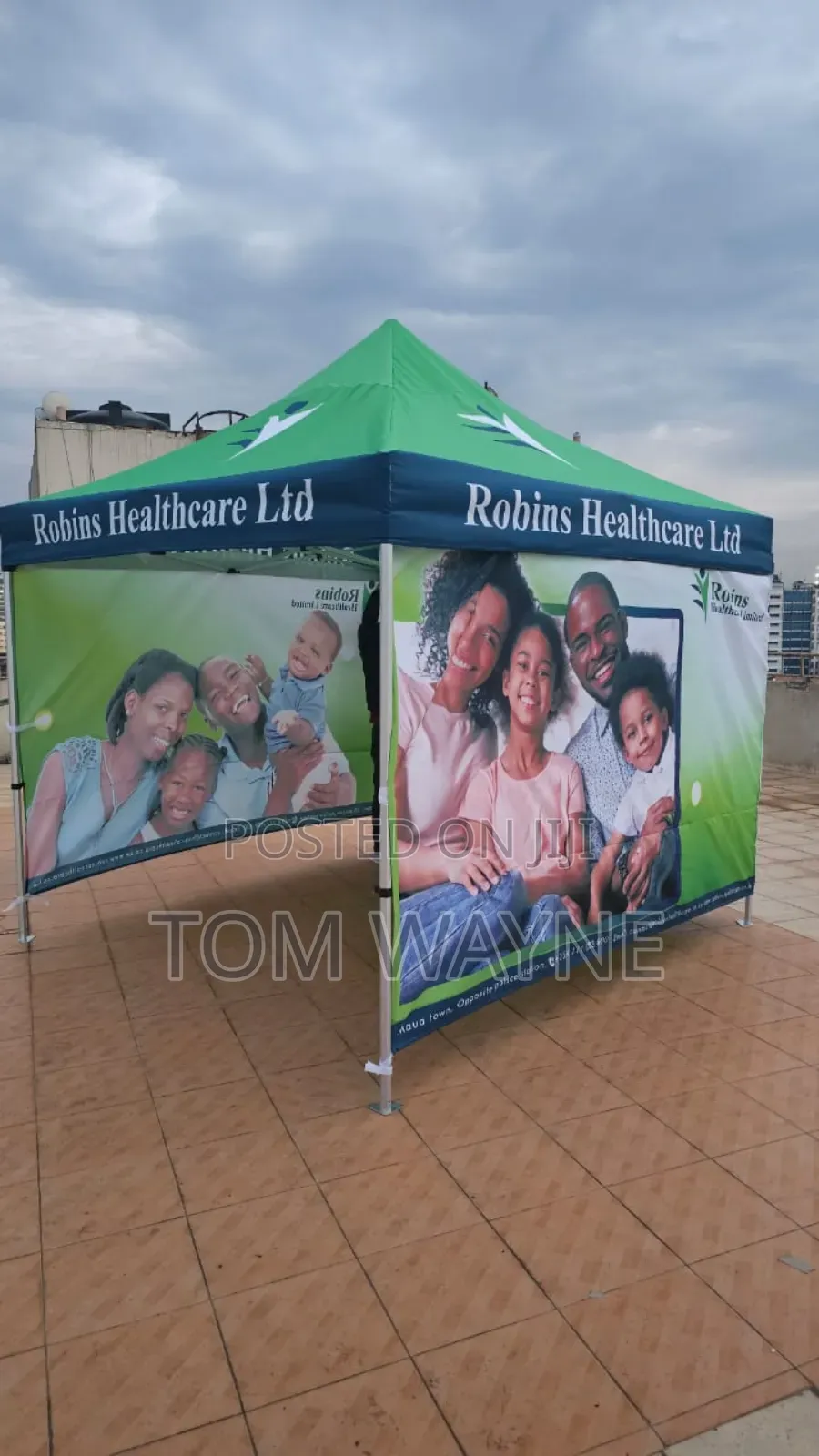 Fully Branded 3M by 3M Tent