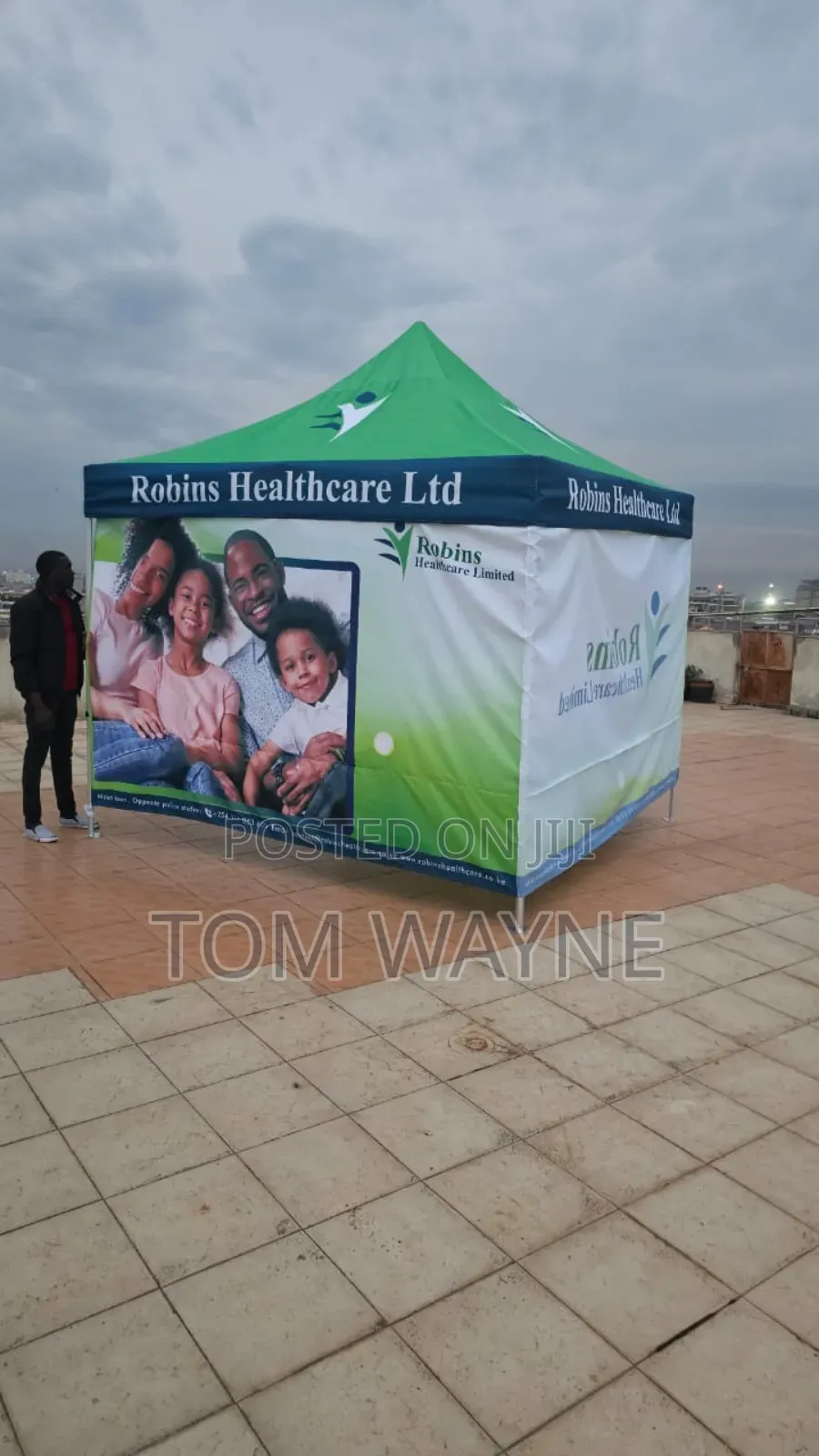 Fully Branded 3M by 3M Tent