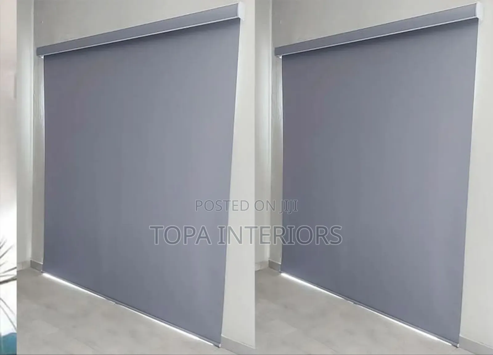 Grey Block Out Office Blinds Blackout Window Roller Blinds
