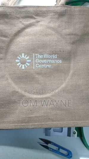 Branded A3 JUTE BAGS With Zip