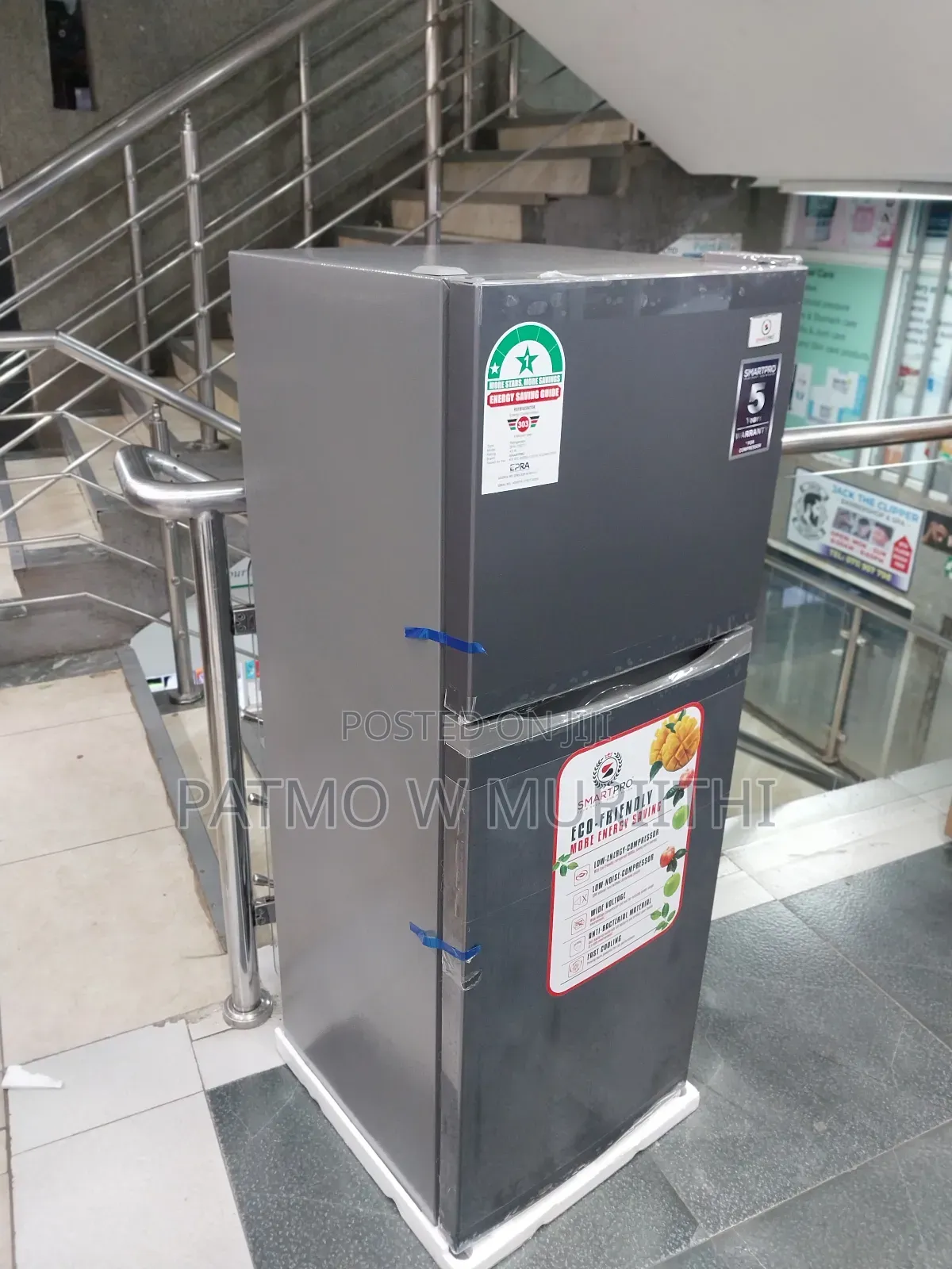Smartpro 138L Fridge Double Door, Frost