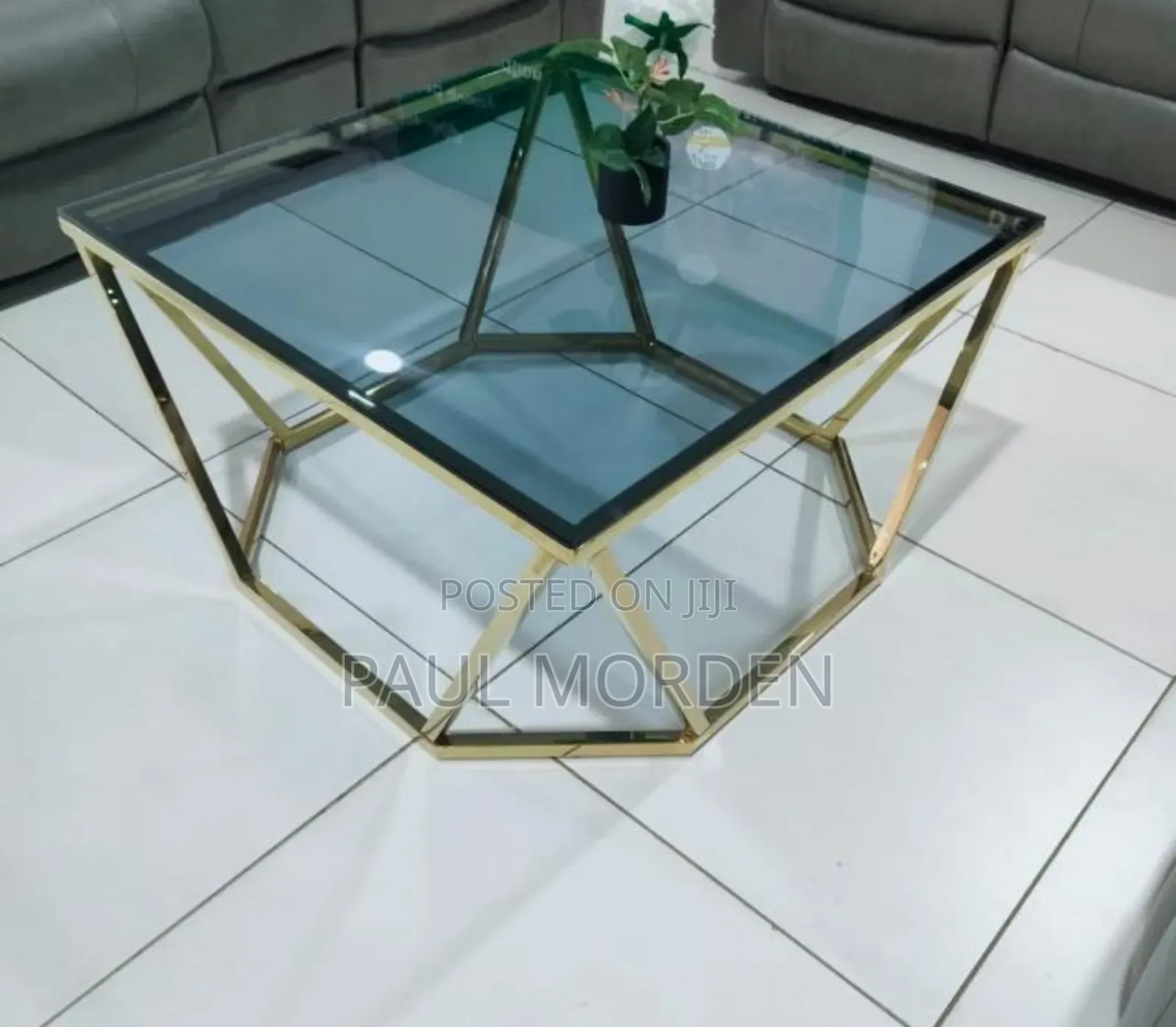 Glass Square Side Table
