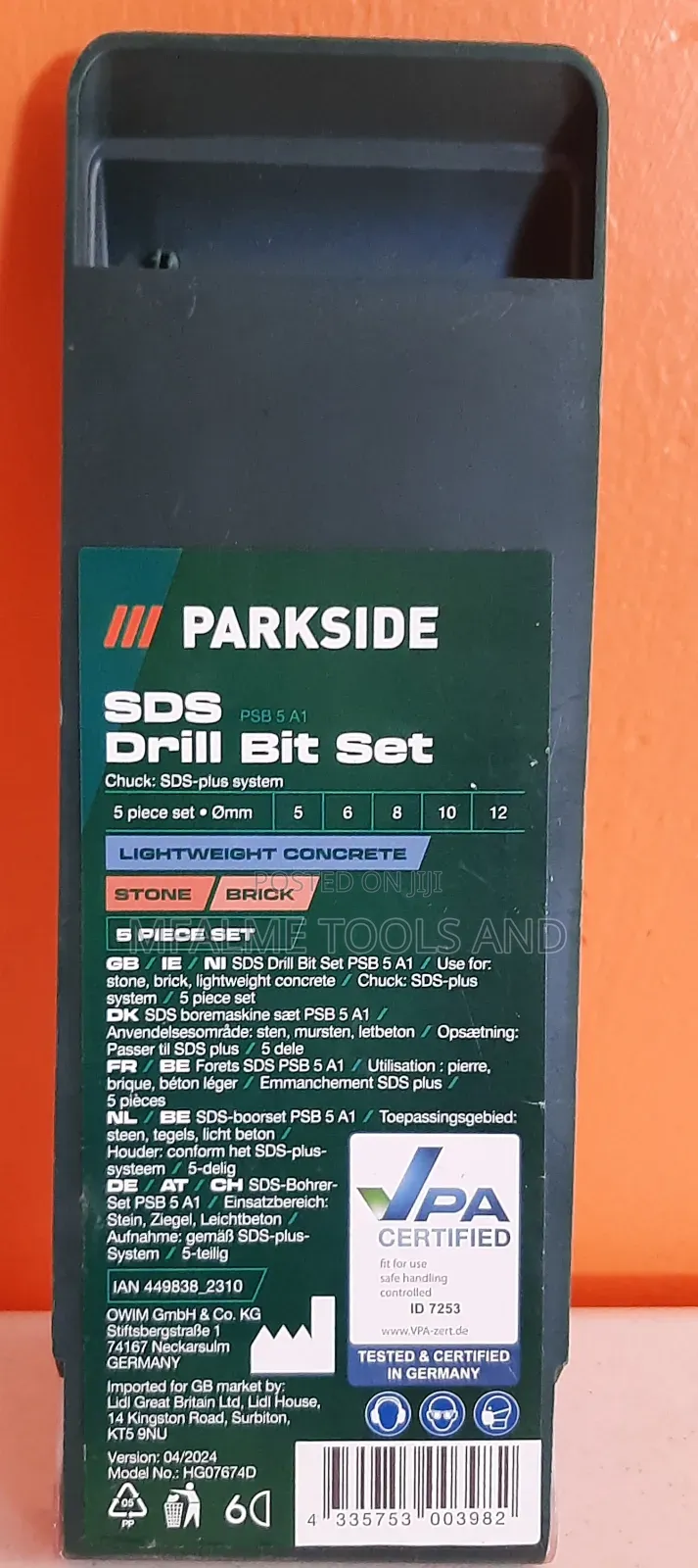 SDS Drill Bit Set Concrete Stone Brick High STD Metal Ex-Uk