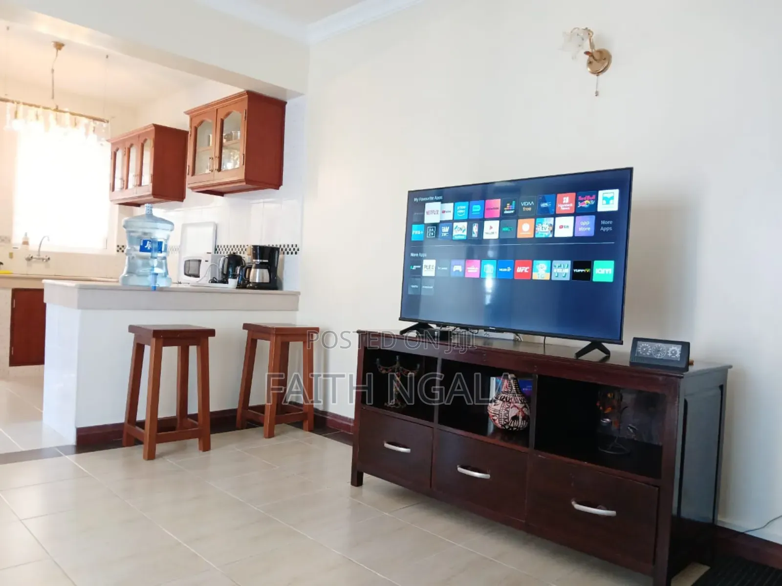 1 Bedroom Airbnb Nyali With Backup Generator Inside Apt.