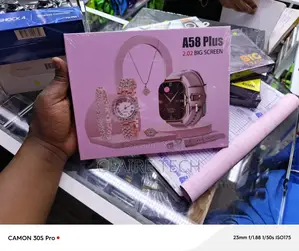 A58 Plus 2.01 Inch 7 in 1 Smart Watches 49mm Leather BT