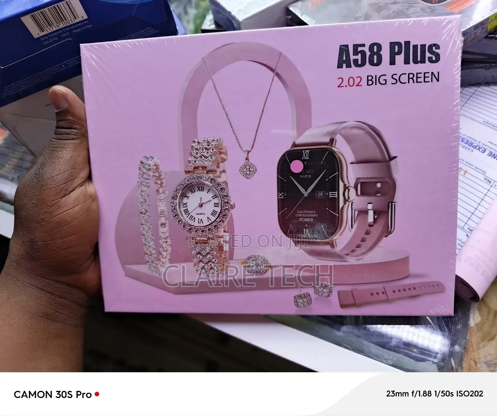 A58 Plus 2.01 Inch 7 in 1 Smart Watches 49mm Leather BT