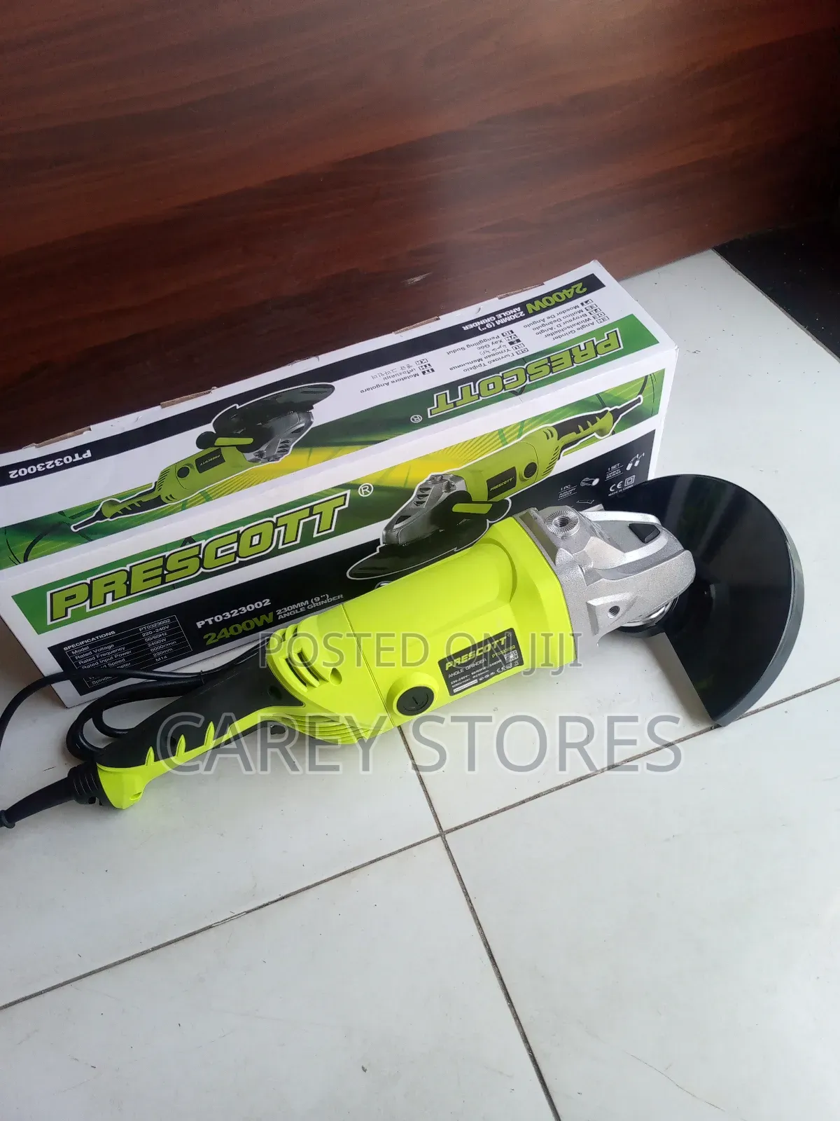 Prescott 2400W 9" Angle Grinder