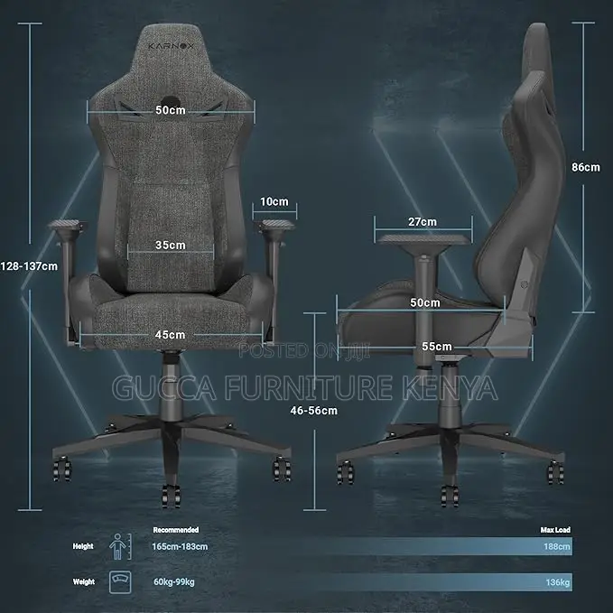 Office Chairs: Highback Ergonomic Recliner Task Gamer Chair