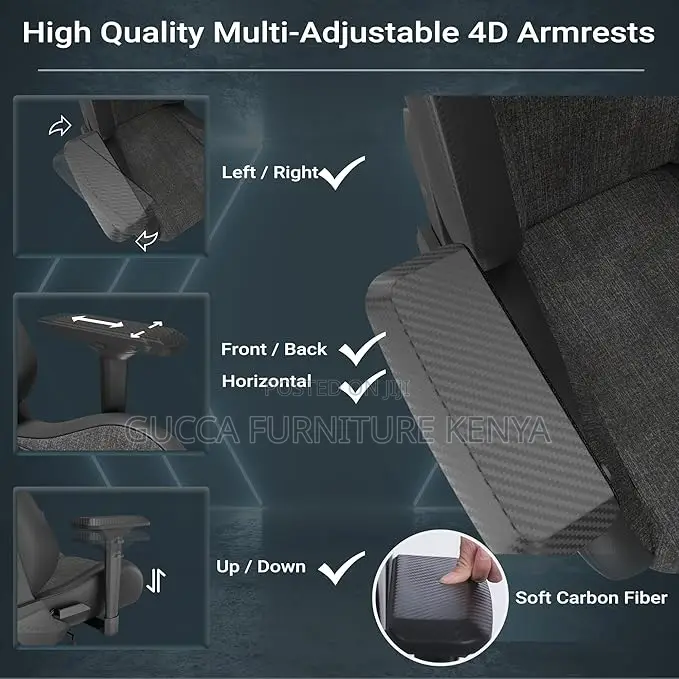 Office Chairs: Highback Ergonomic Recliner Task Gamer Chair
