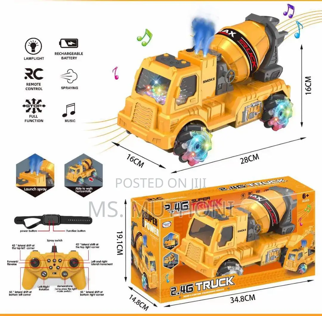 Rechargeable Excavator Truck With Hand Gesture Remote Conl