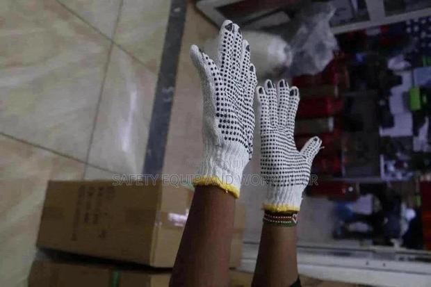 Cotton Gloves PVC Dotted On Sale