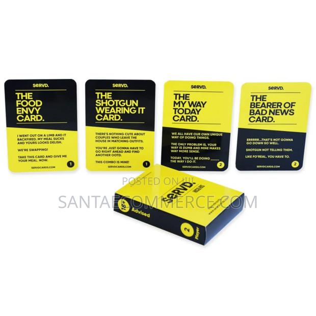 Servd Real Life Couple Card Game - main view